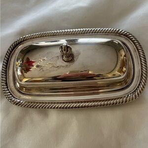 Vintage Wm. Roger’s Silver plated Rectangular Butter Dish with Lid